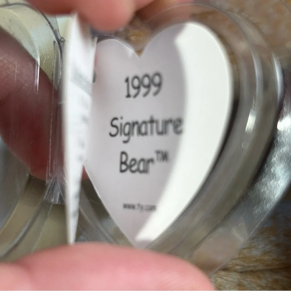 TY Original Beanie Baby 1999 Signature Bear with Tags